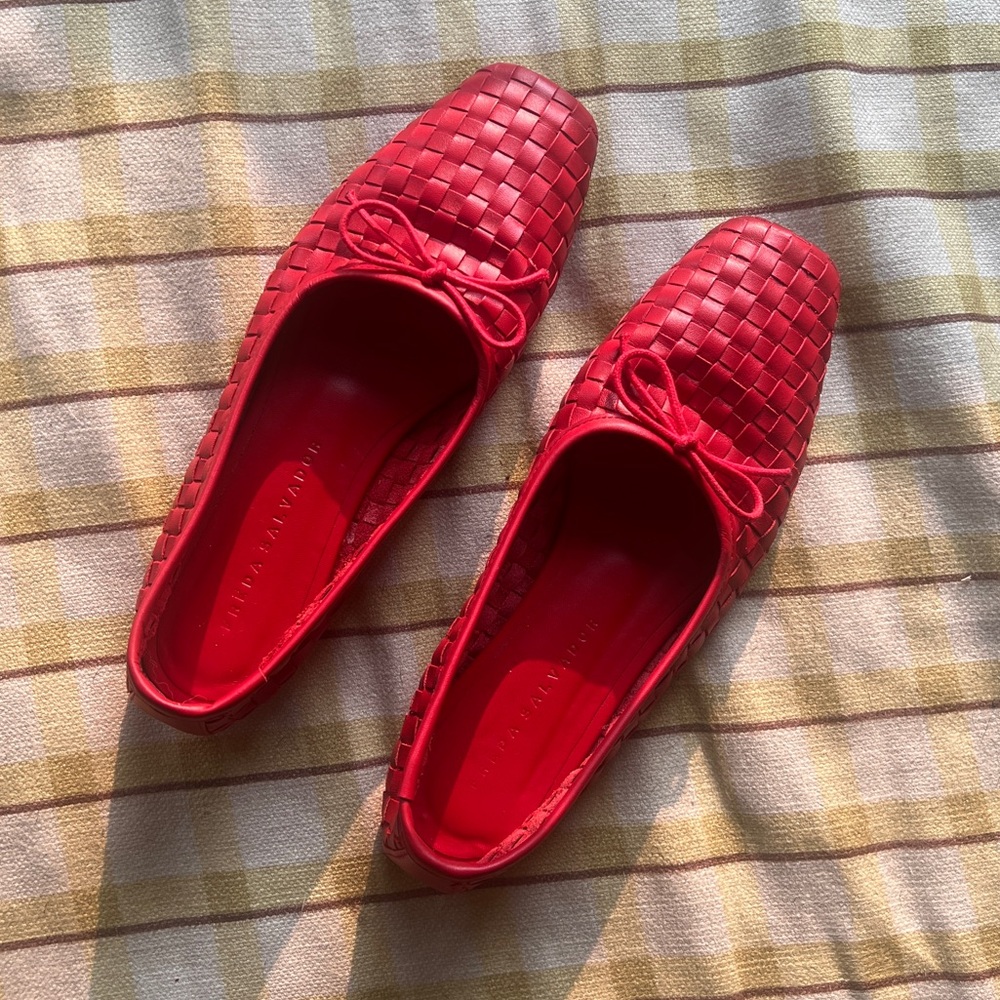 Freda Salvador Jada Woven Ballet Flats